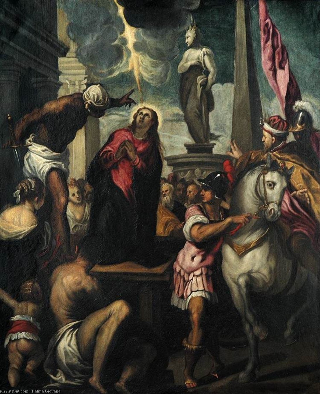 The Martyrdom Of St Giustina — Jacopo Palma Il Giovane