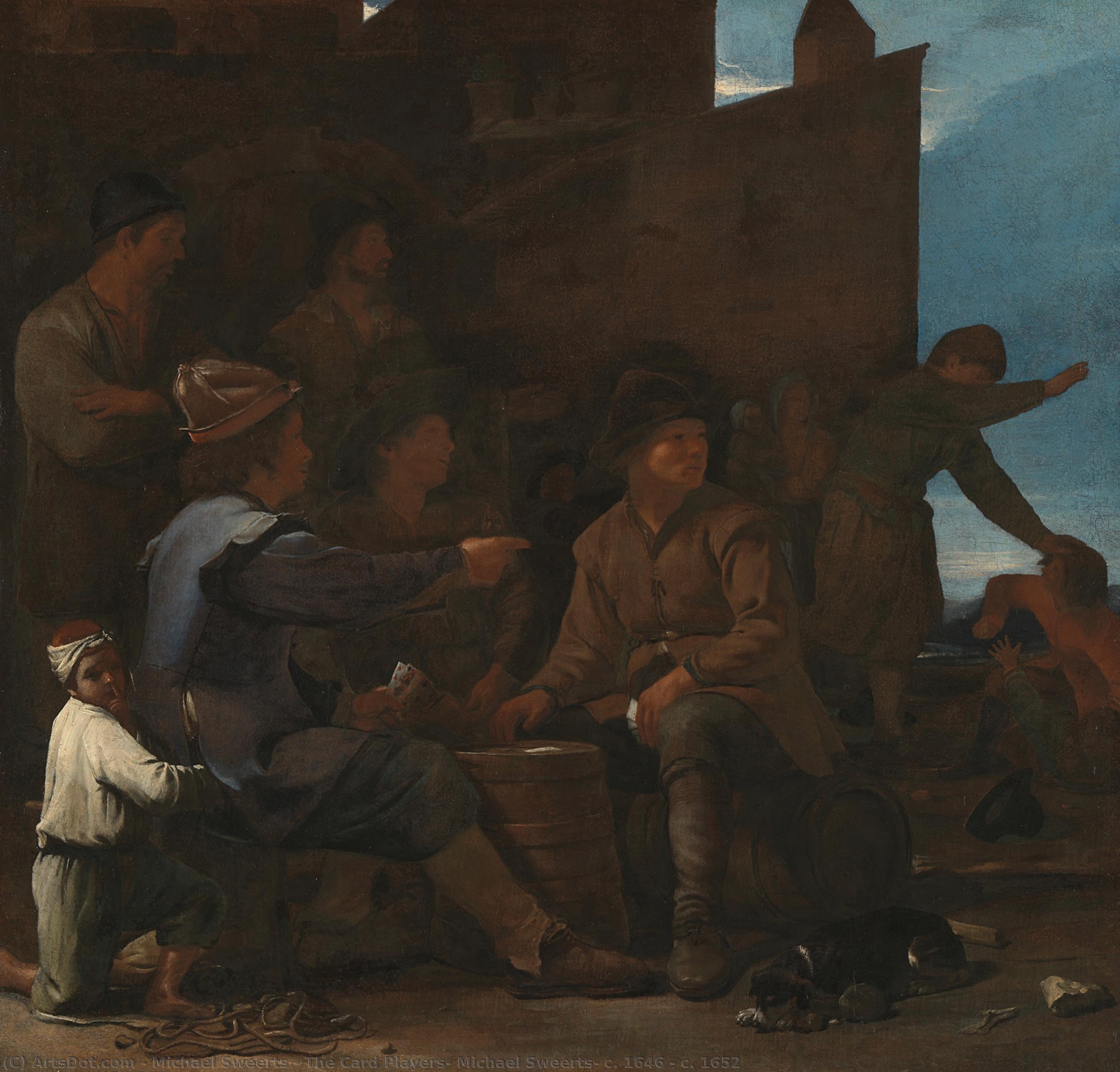 The Card Players, Michael Sweerts, C. 1646 - C. 1652 — Michael Sweerts