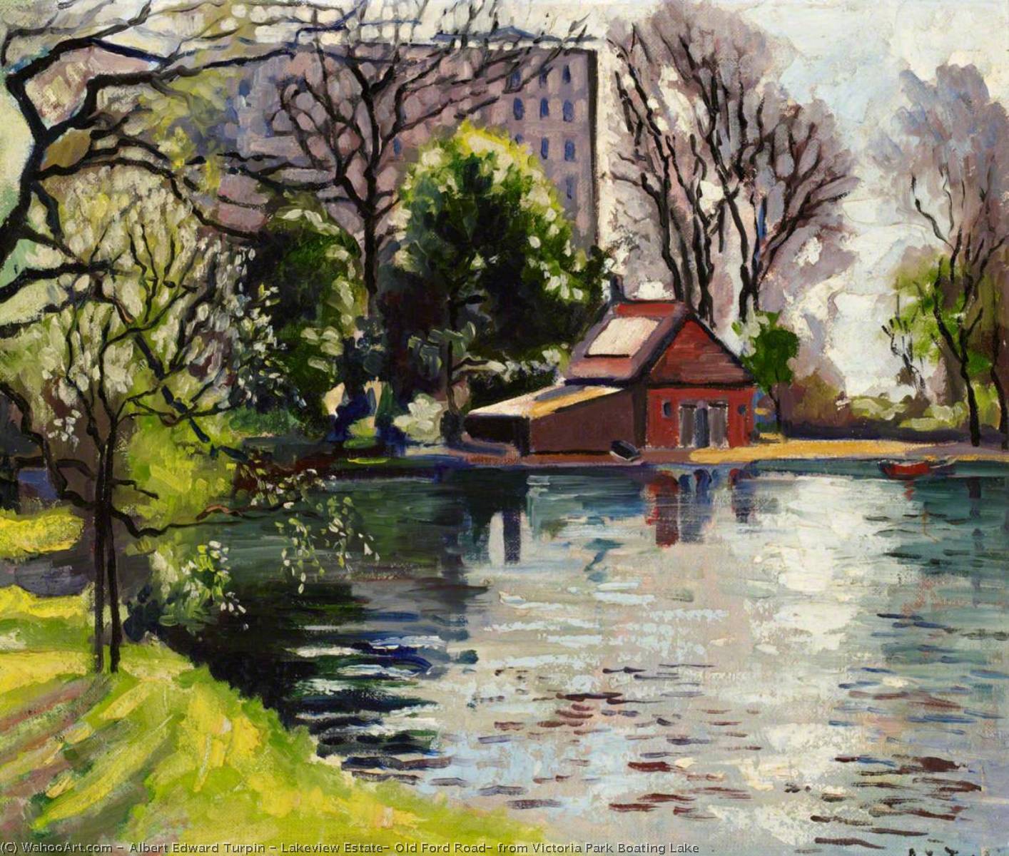Lakeview Estate, Old Ford Road, From Victoria Park Boating Lake — Albert Edward Turpin