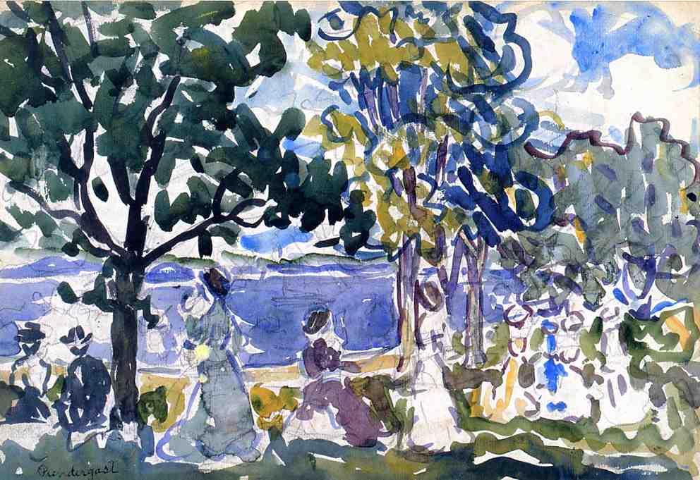 Beach Promenade — Maurice Brazil Prendergast