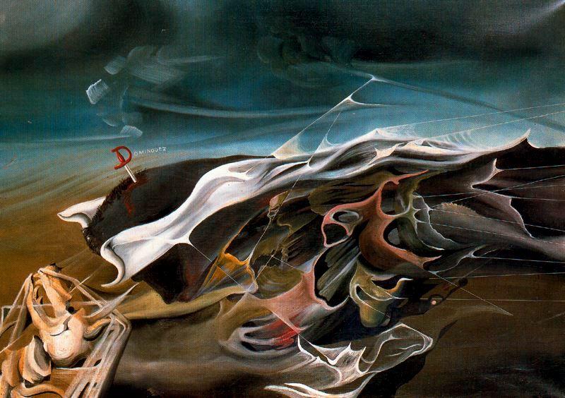 The Thrust Of Lithocronique Or La Fiute Du Toureau — Oscar Dominguez