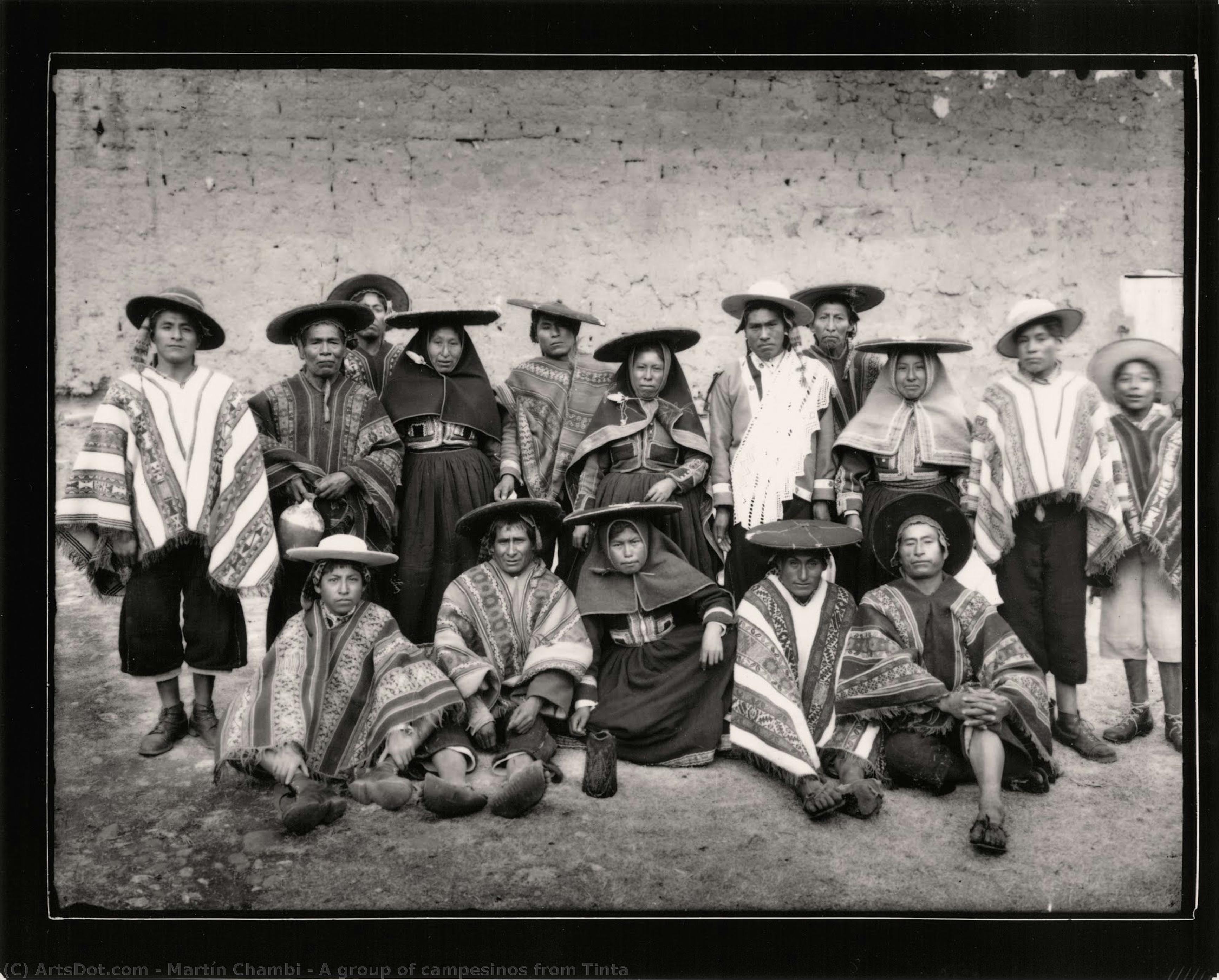 A Group Of Campesinos From Tinta — Martín Chambi