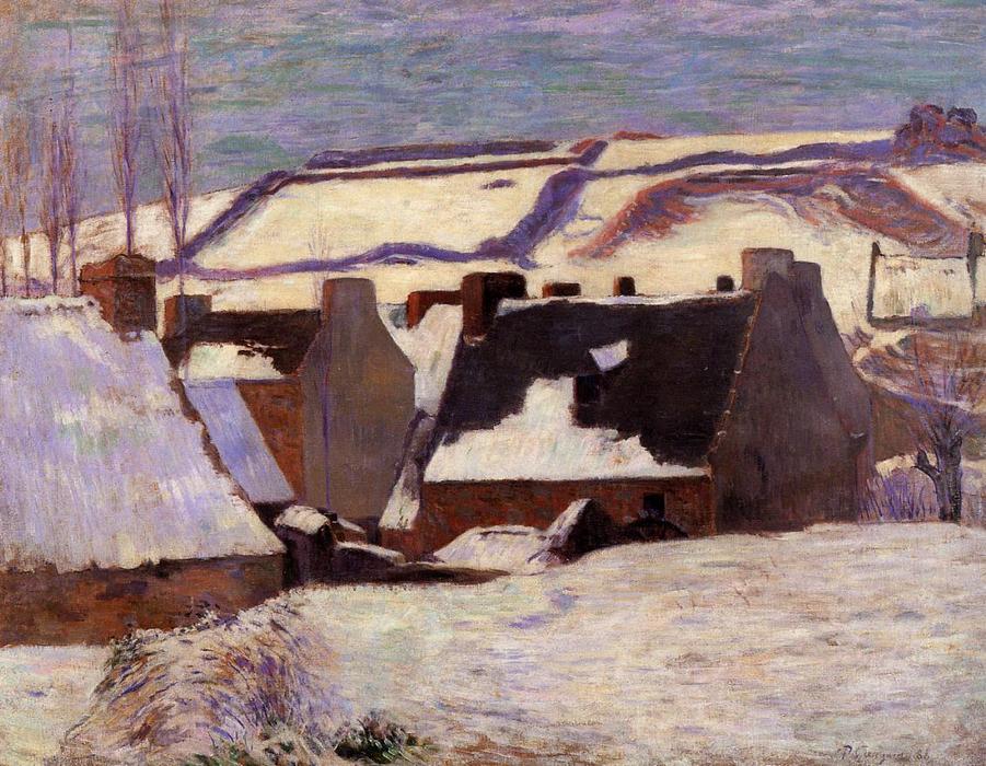 Pont-aven En La Nieve — Eugène Henri Paul Gauguin