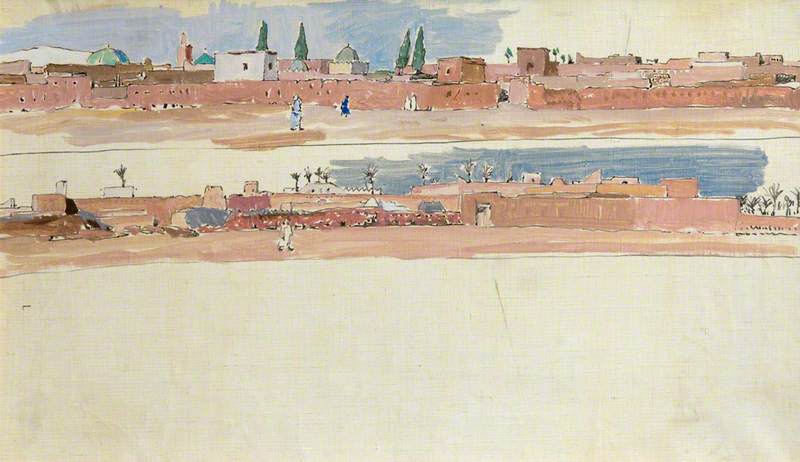 Two Views Of A Moroccan Town — James Mcbey