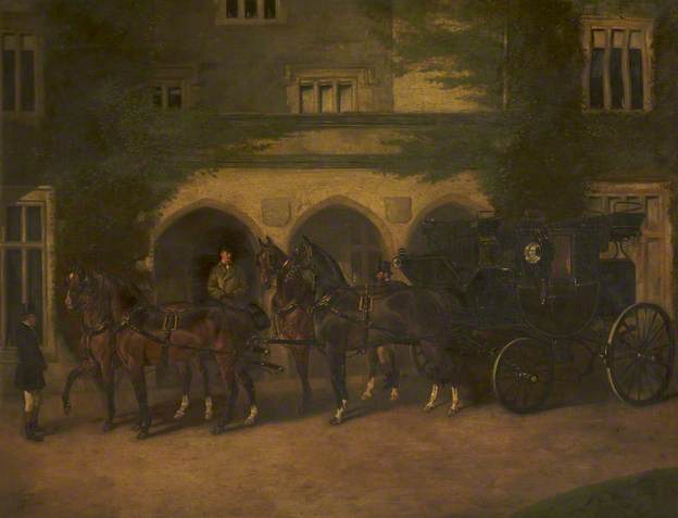 Coach And Four Horses — Alfred Wheeler