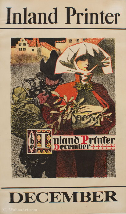 'the Inland Printer. December', (43 X 25 Cm) (1896) — Joseph Christian Leyendecker