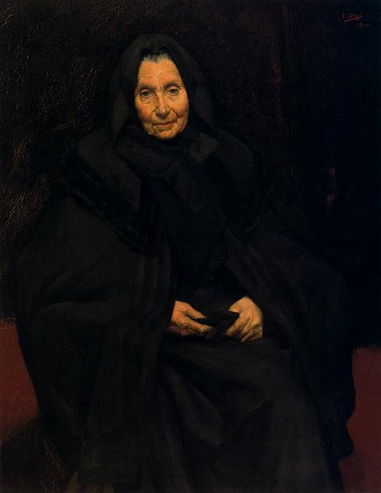 The Painter's Mother (dominica Ruiz De Olano) — Ignacio Díaz Olano