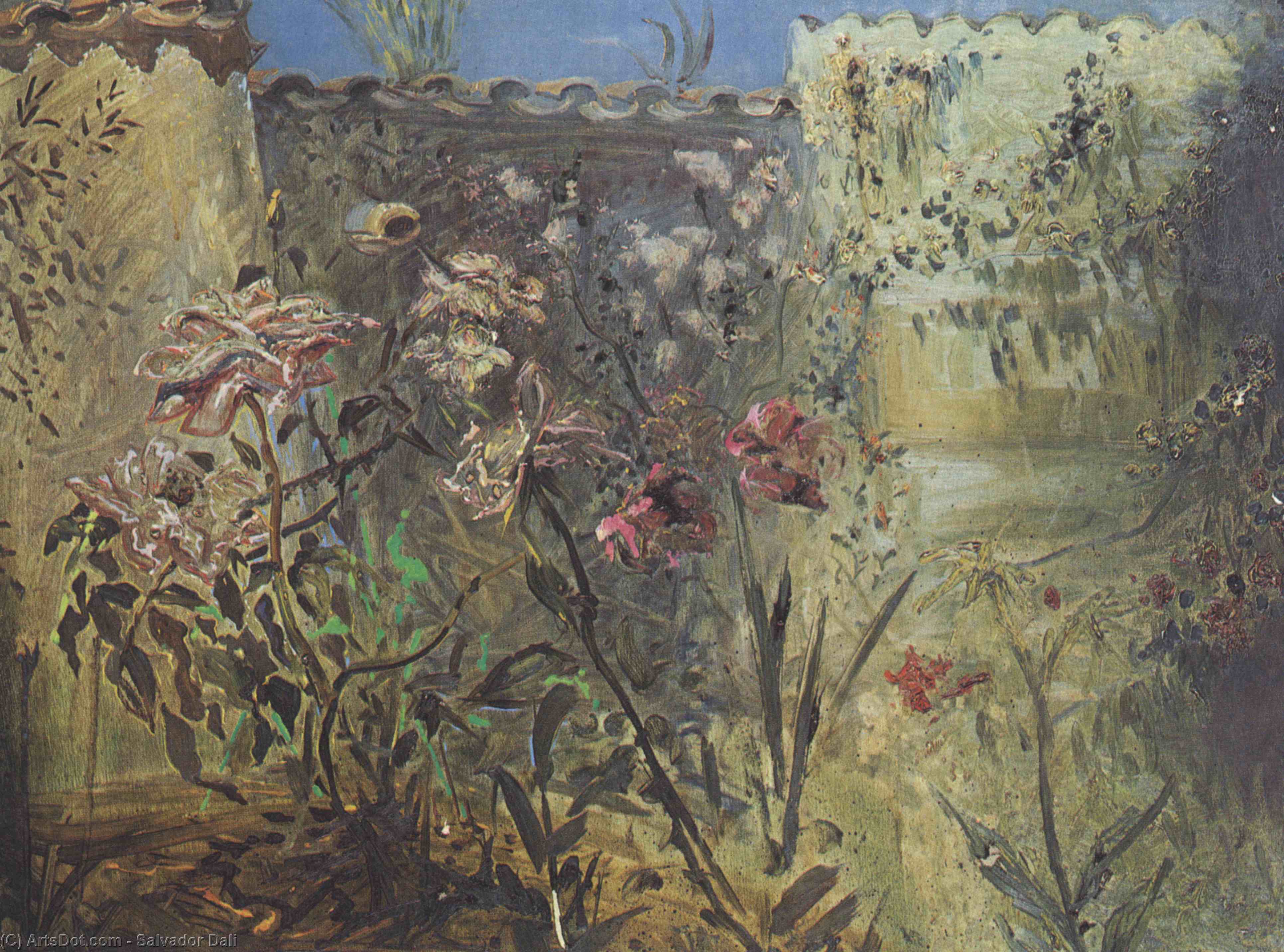 The Patio Of Port Lligat — Salvador Dalí