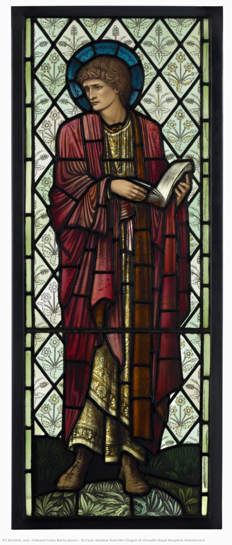 St Paul, Window From The Chapel Of Cheadle Royal Hospital, Manchester — Edward Kolij Barn-džons