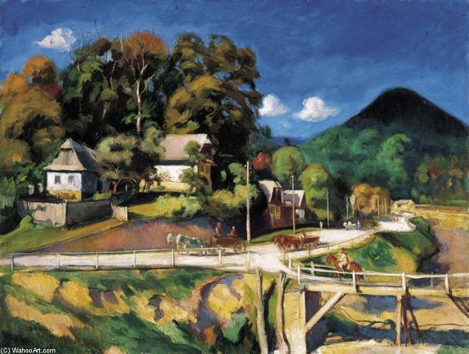 A View Of Nagybánya With Kereszthegy — Istvan Boldizsar
