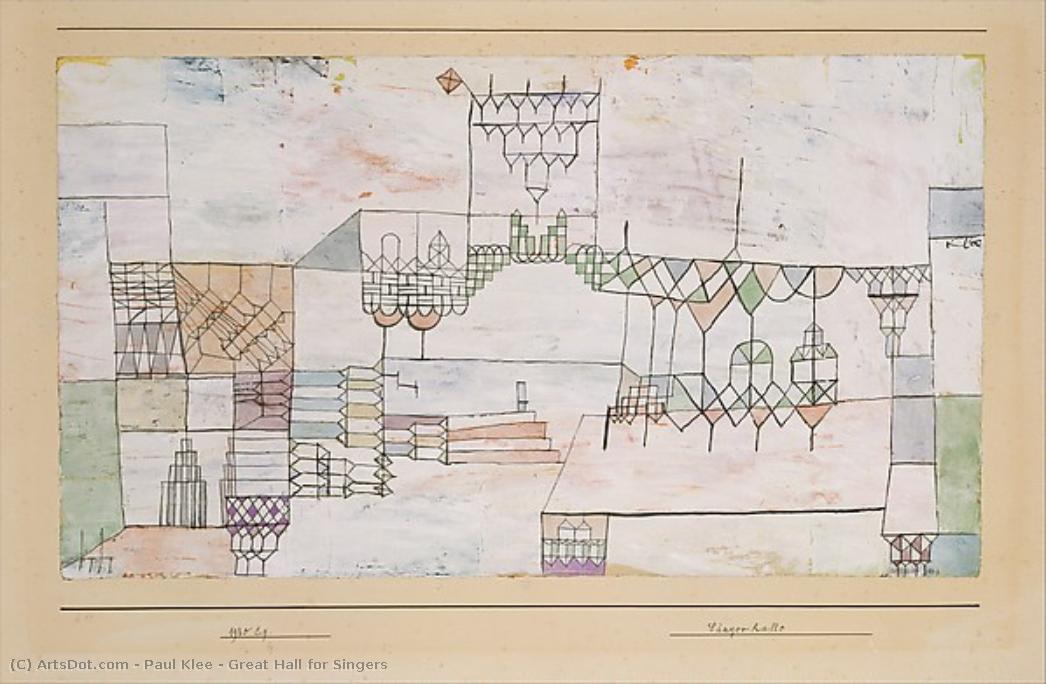 Great Hall For Singers — Paul Klee