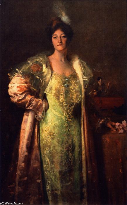 Miss J. (also Known As Portrait Of Miss J., Portrait - Content Johnson) — William Merritt Chase