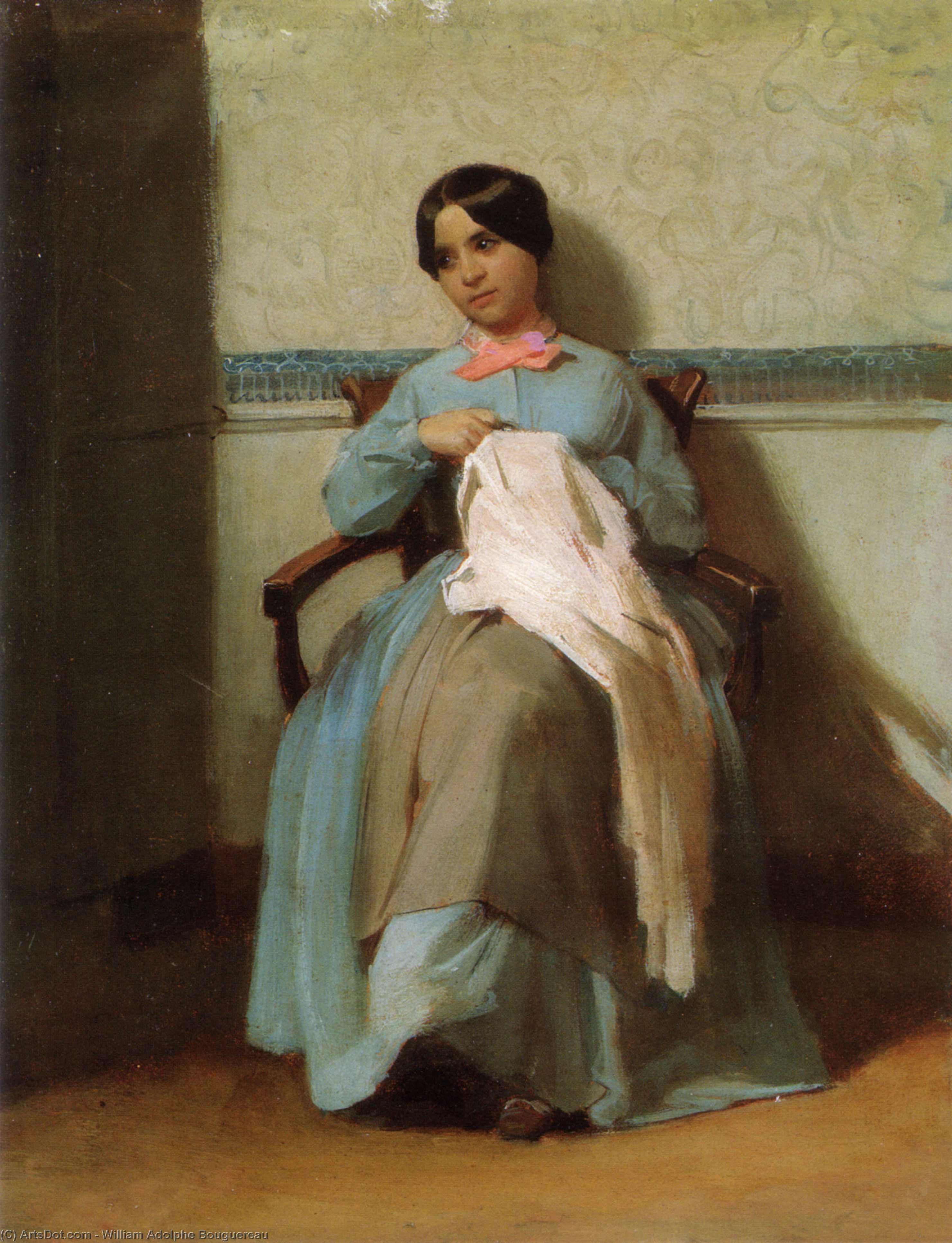 A Portrait Of Léonie Bouguereau — William-adolphe Bouguereau