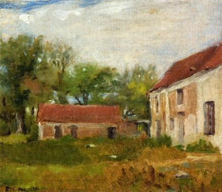 Farm At Rebais (seine-et-marne) — Eva Gonzalès
