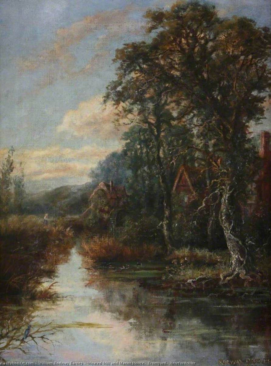 Moated Mill And Manor House, Bromyard, Herefordshire — William Rodway Barnes