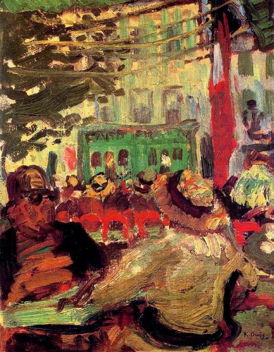 Terrace Of A Café — Raoul Dufy