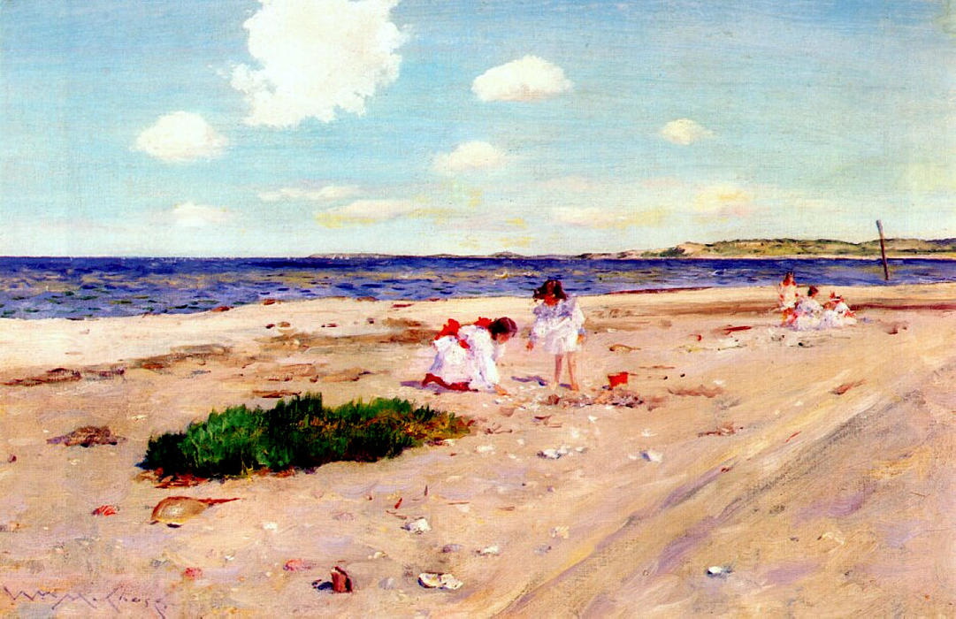 Shell Beach At Shinnecock — William Merritt Chase
