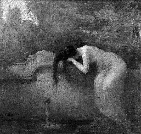 Femme À La Fontaine — Henri Joseph Castaing