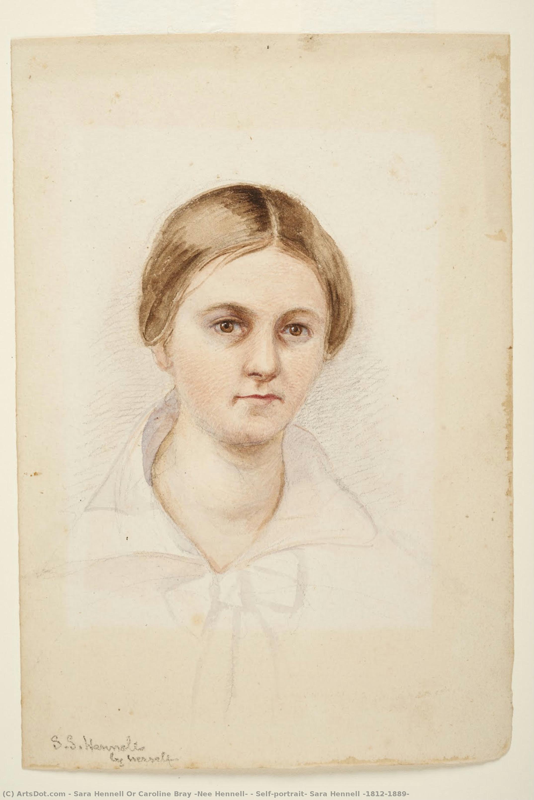 Self-portrait, Sara Hennell (1812-1889) — Sara Hennell Or Caroline Bray (nee Hennell)