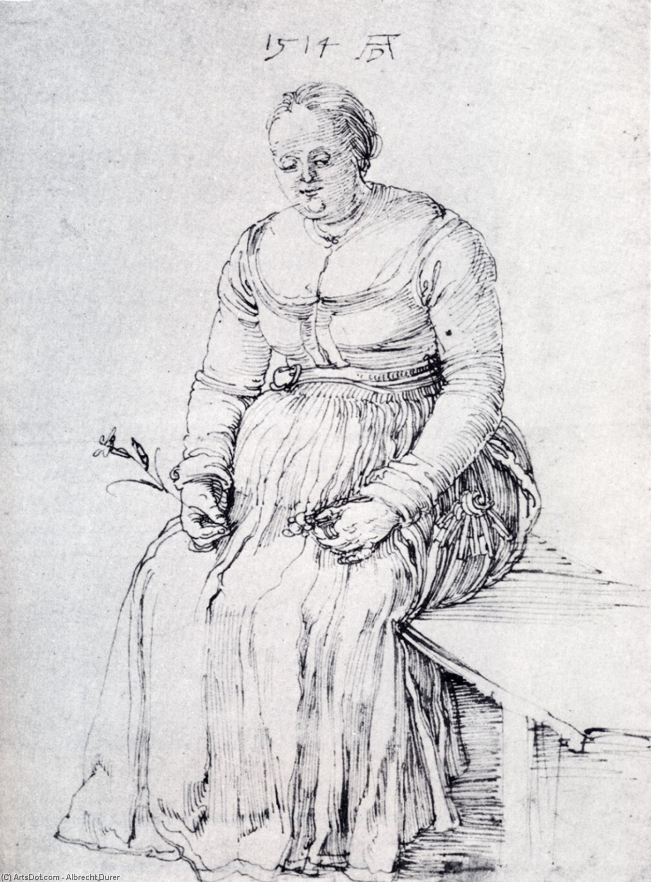Seated Woman — Albrecht Dürer