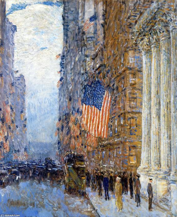 Banderas En El Waldorf — Frederick Childe Hassam