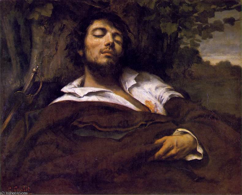 Retrato Del Artista, Llamado El Hombre Herido — Gustave Courbet