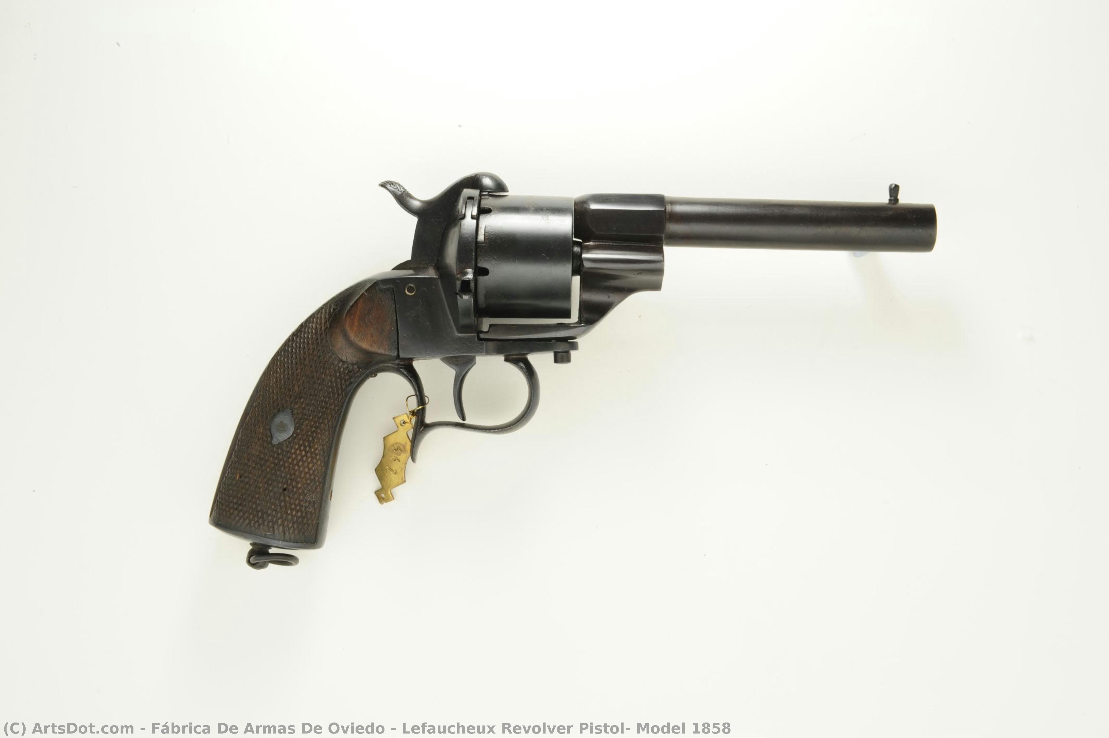Lefaucheux Revolver Pistol, Model 1858 — Fábrica De Armas De Oviedo