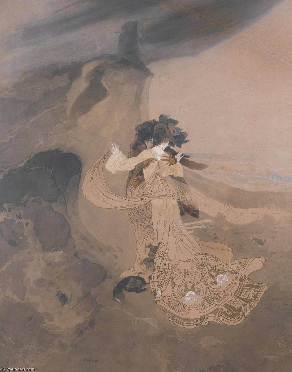Elegantes Sur La Plage — Georges De Feure