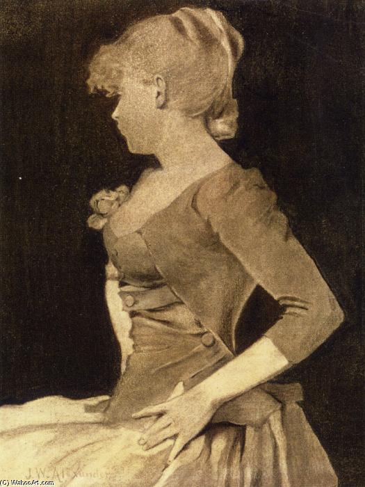 Silhouette Of A Young Girl — John White Alexander