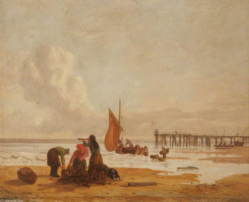 Yarmouth Beach, Norfolk - — Alfred Stannard