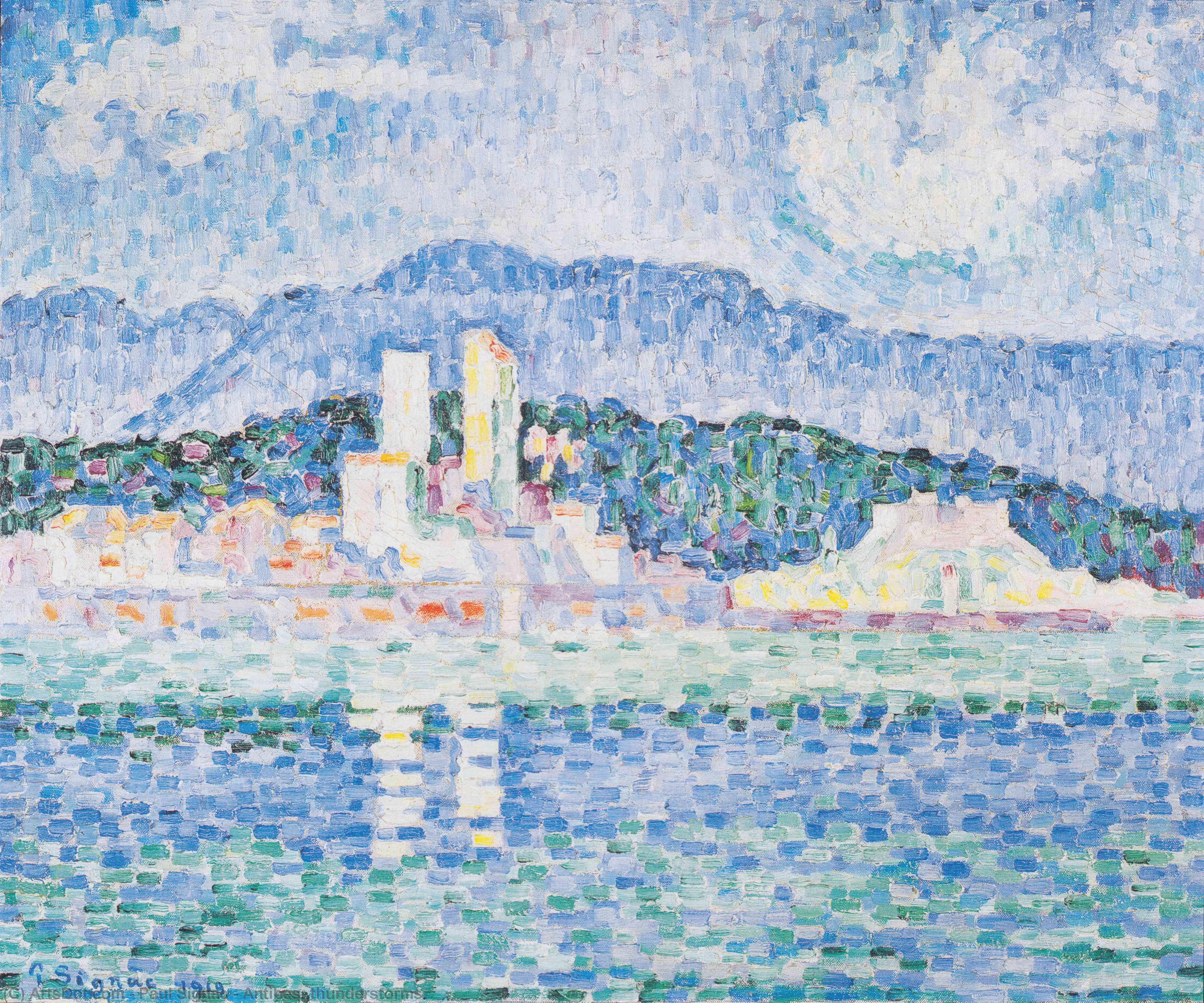 Antibes, Thunderstorms — Paul Signac