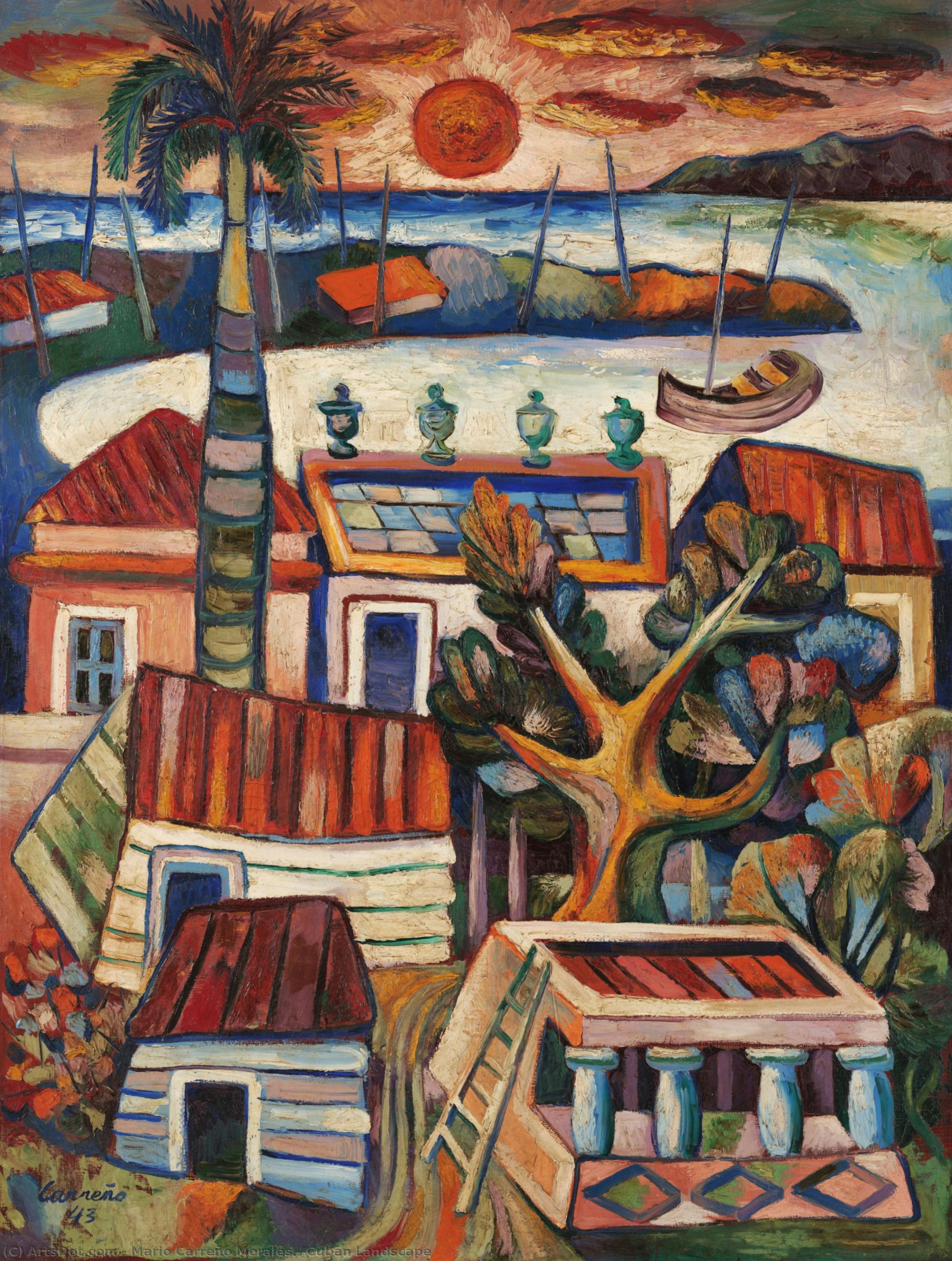 Cuban Landscape — Mario Carreño Morales