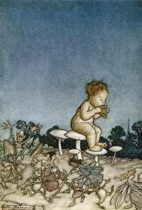 In The Beginning, The Fairies Would Sit Very Politely — Arthur Rackham
