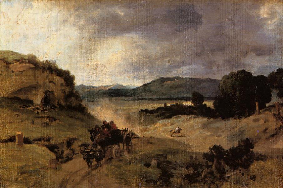Die Romische Campagna (auch Bekannt Als La Cervara) — Jean-baptiste-camille Corot