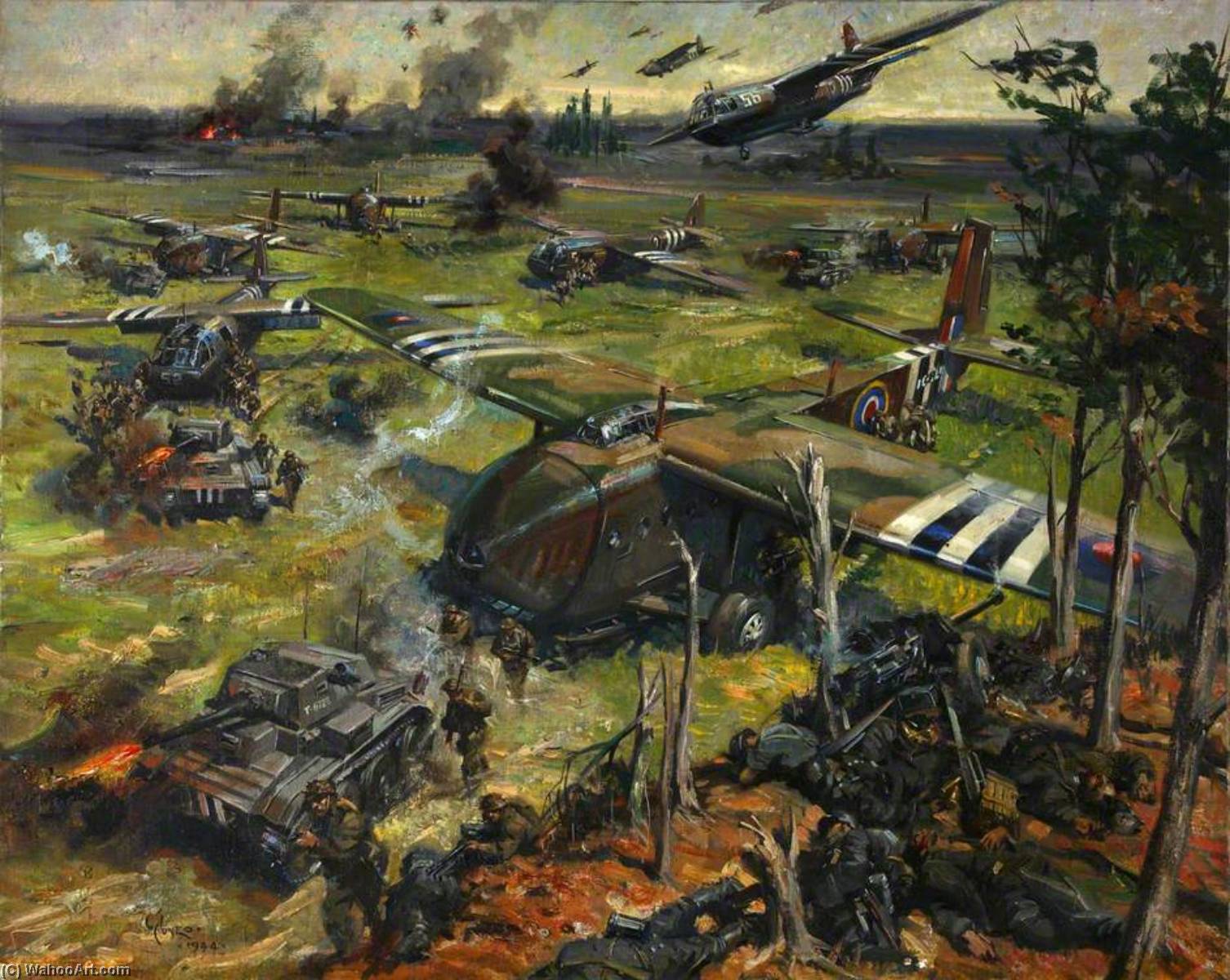 Invasion Scene — Terence Tenison Cuneo