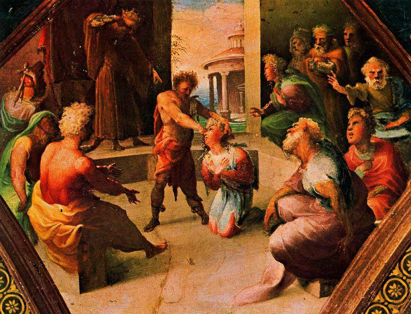 The Sacrifice Of Seleucus Of Locri — Domenico Di Pace Beccafumi