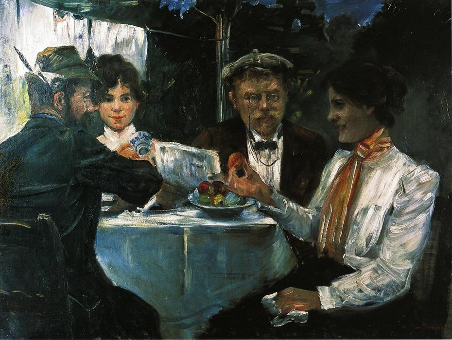 In Max Halbe's Garden — Lovis Corinth