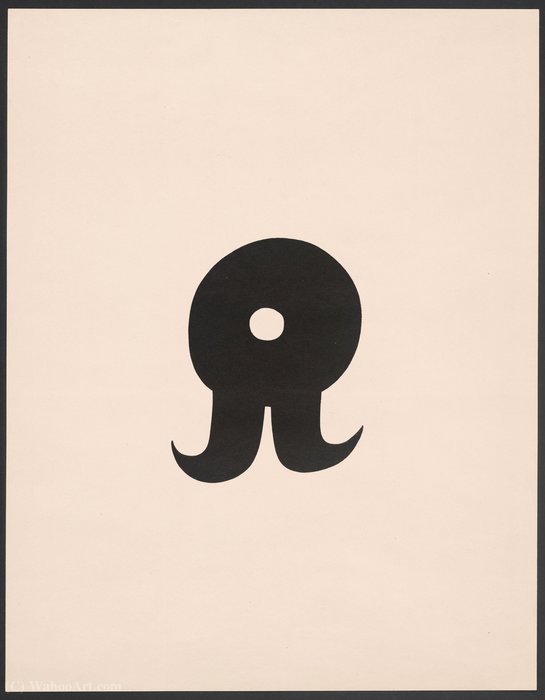 Schnurruhr, Plate 5 From The 7 Arpaden Von Hans Arp — Jean Arp