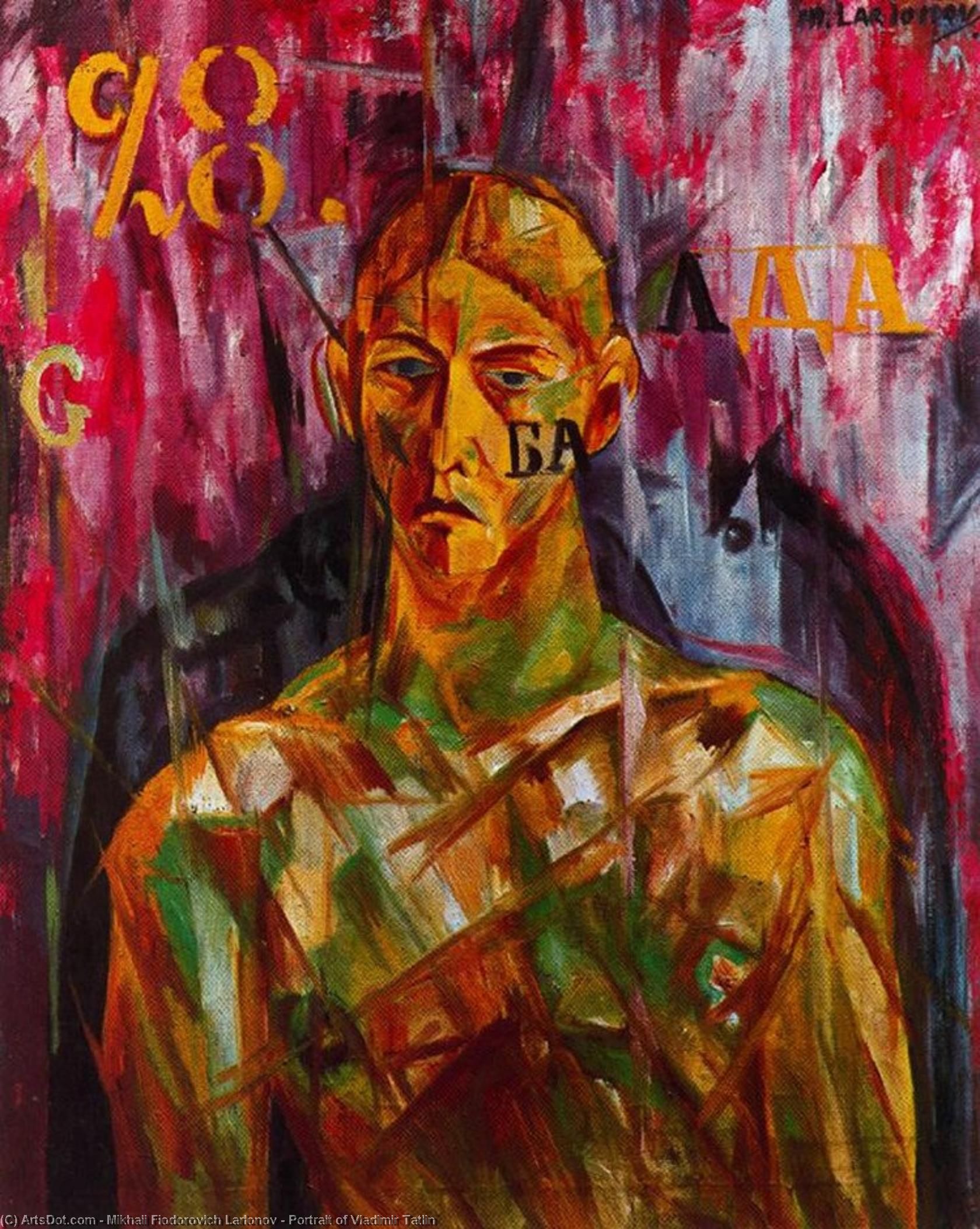 Portrait Of Vladimir Tatlin — Mijaíl Fiodorovich Larionov