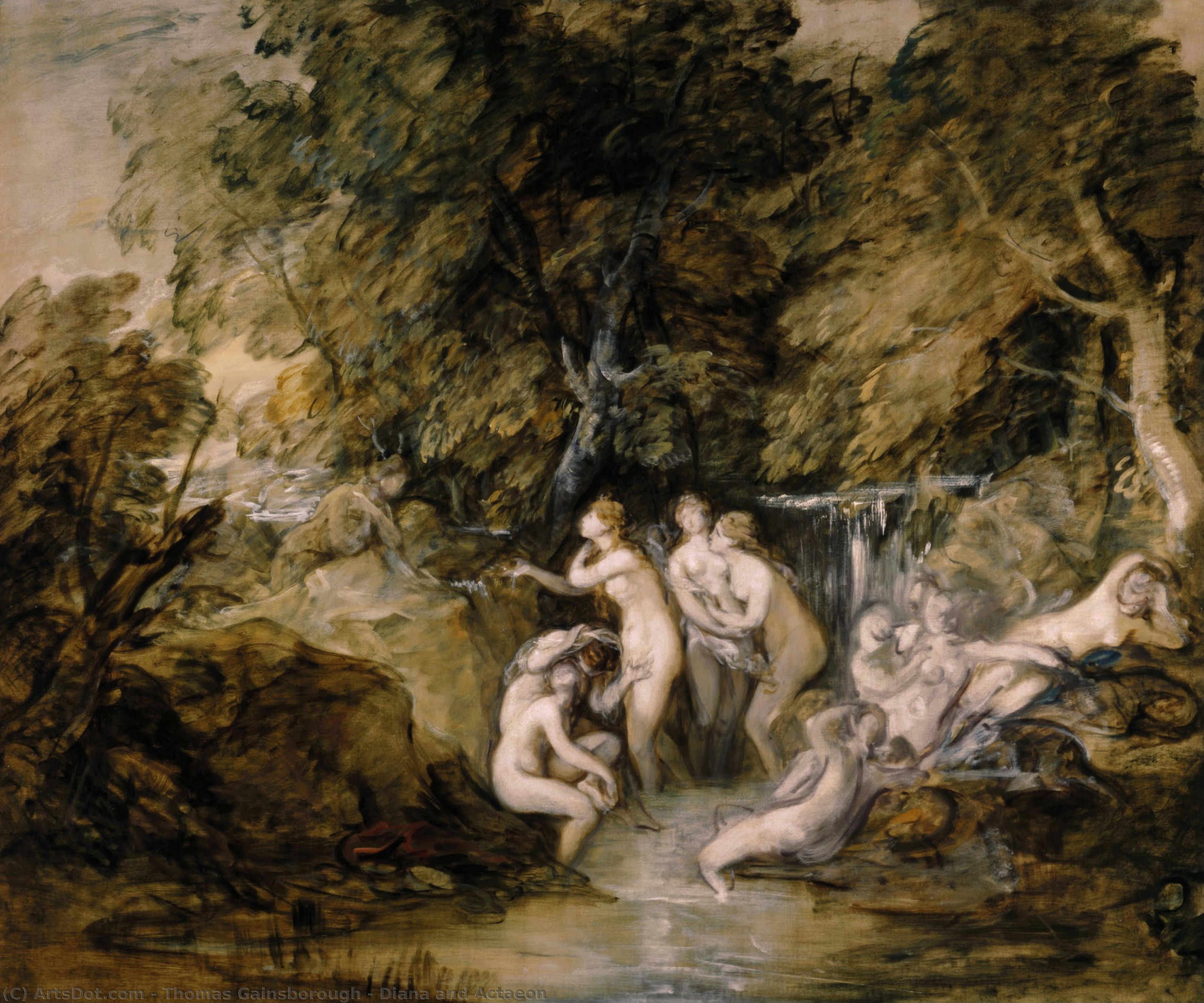 Diana And Actaeon — Thomas Gainsborough