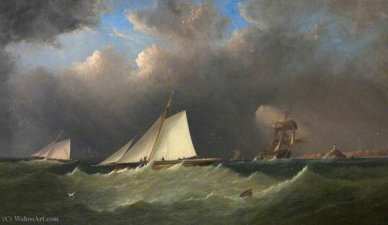 'vanguard' And 'foxhound' Off The Longships — Arthur Wellington Fowles