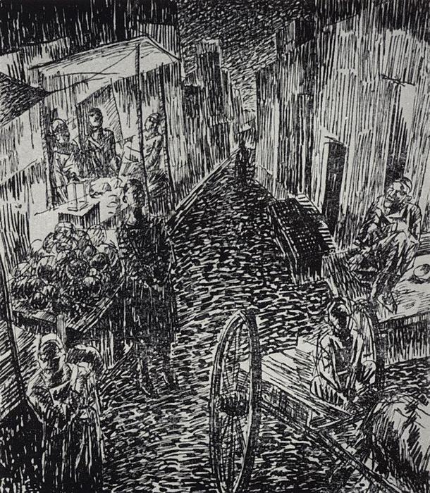 Street — Kuzma Petrov-vodkin