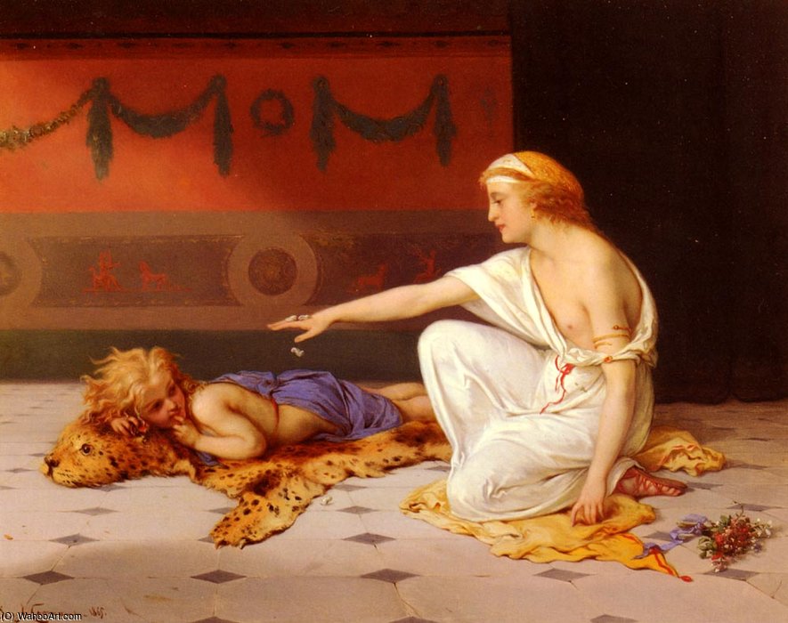 Olivier Joseph An Afternoons Amusement — Pierre Olivier Joseph Coomans