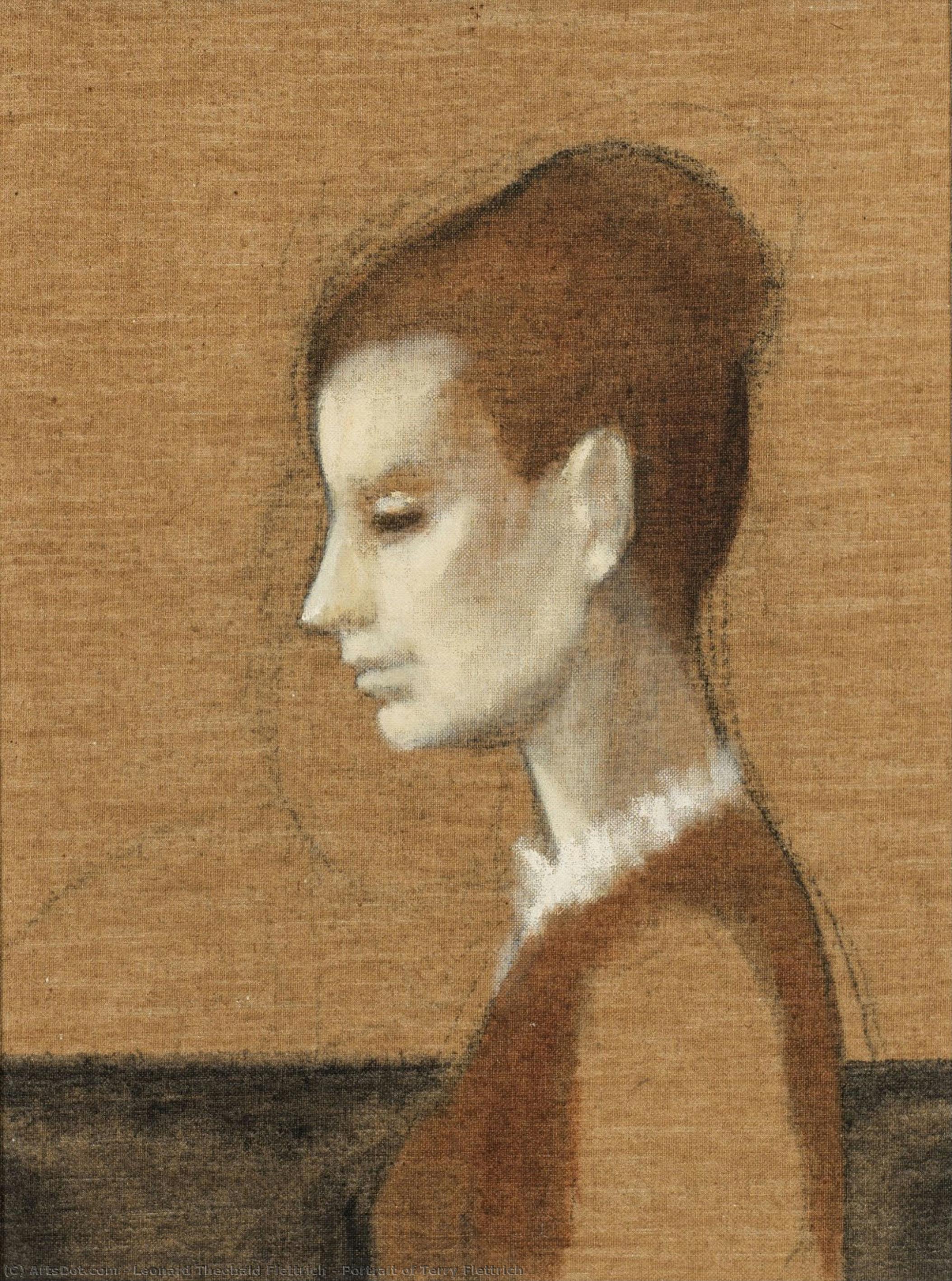 Portrait Of Terry Flettrich — Leonard Theobald Flettrich