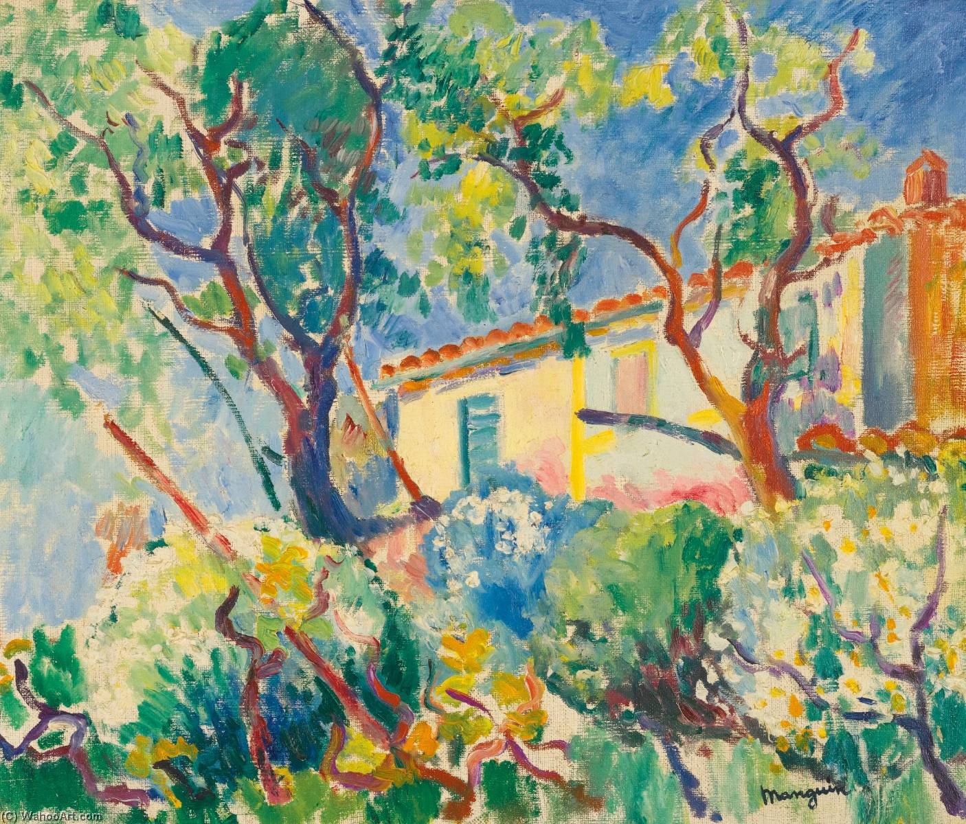 La Maison De Signac, Les Cigales , Saint Tropez — Henri Charles Manguin