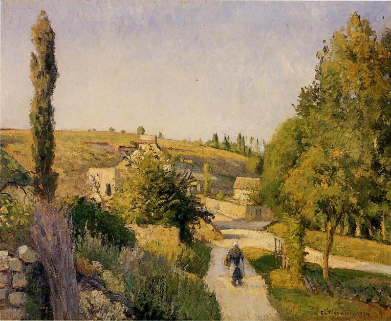 Landscape At L'hermitage, Pontoise — Camille Pissarro