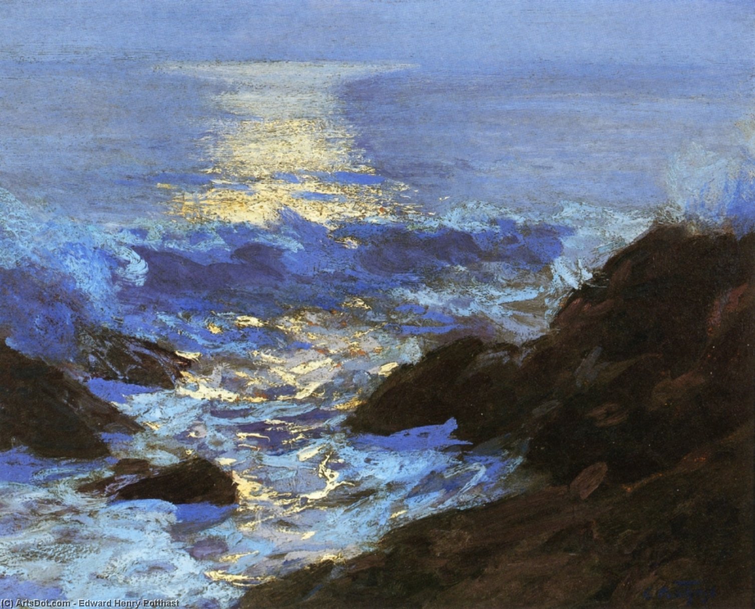 Seascape Moonlight — Edward Henry Potthast