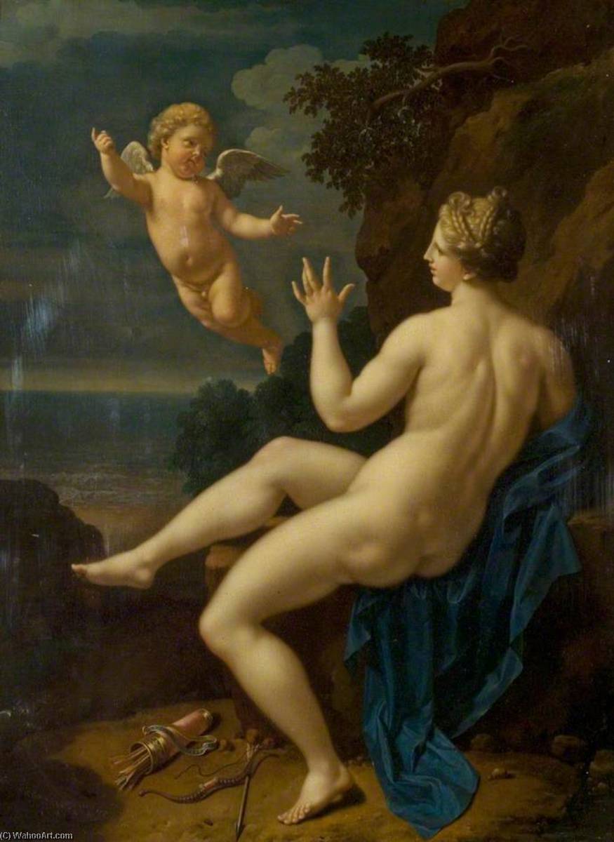 Venus And Cupid — Adrijen Van Der Verf