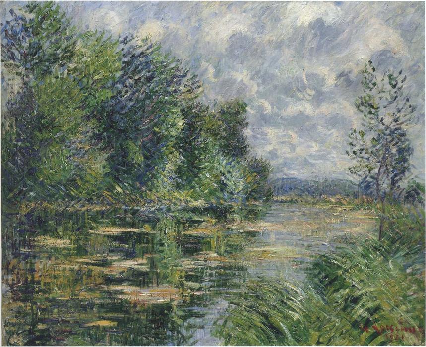 Small Arm Of The Seine Near Connelle — Gustave Loiseau