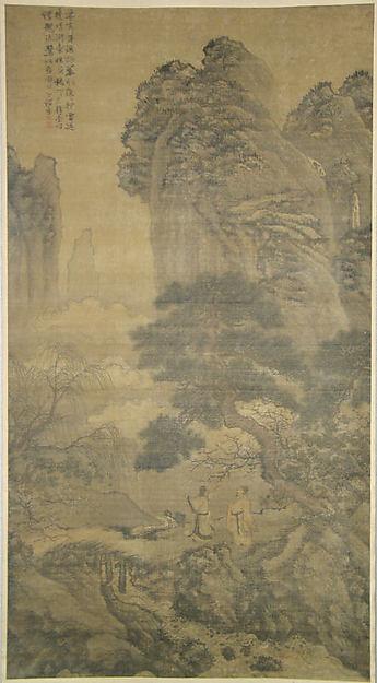 明 謝時臣 谿山春曉圖 軸 Spring Morning In The Mountains — Xie Shichen